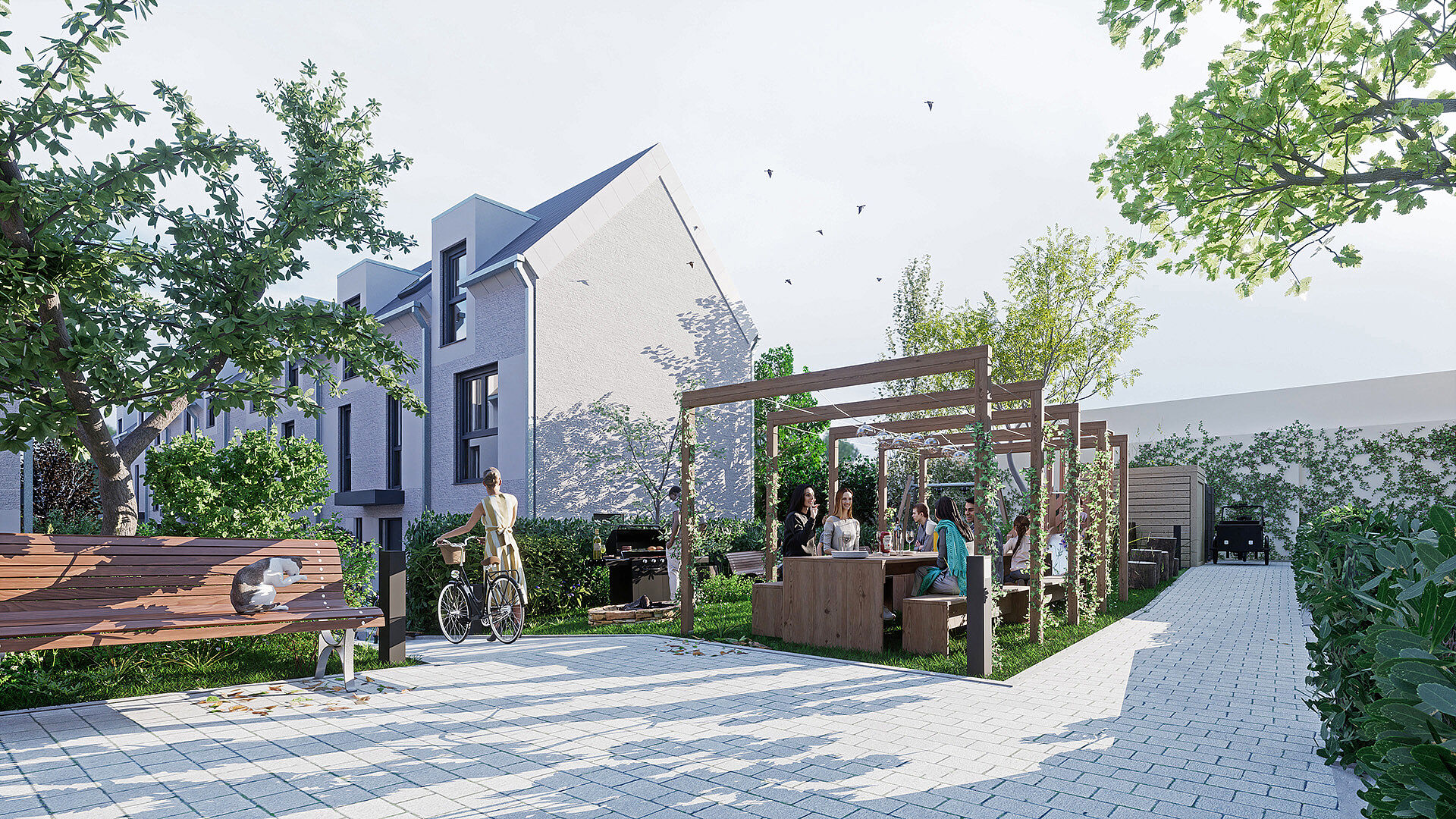 Townhouse mit Garten und Terrasse