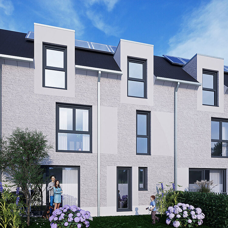 Townhouse mit Terrasse und Garten