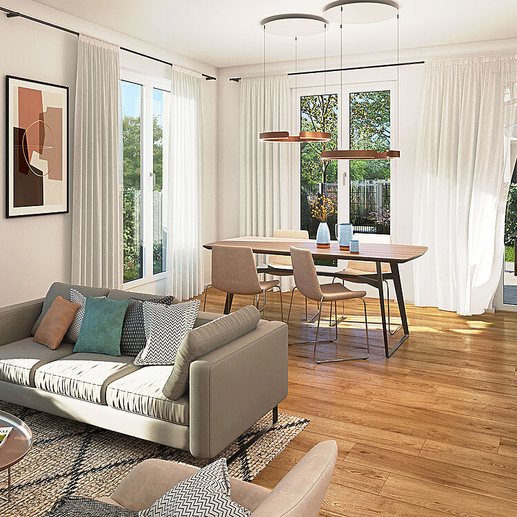 Dachgeschoss mit Dachterrasse & Loggia &ndash; 2 Zimmer voller Freiraum