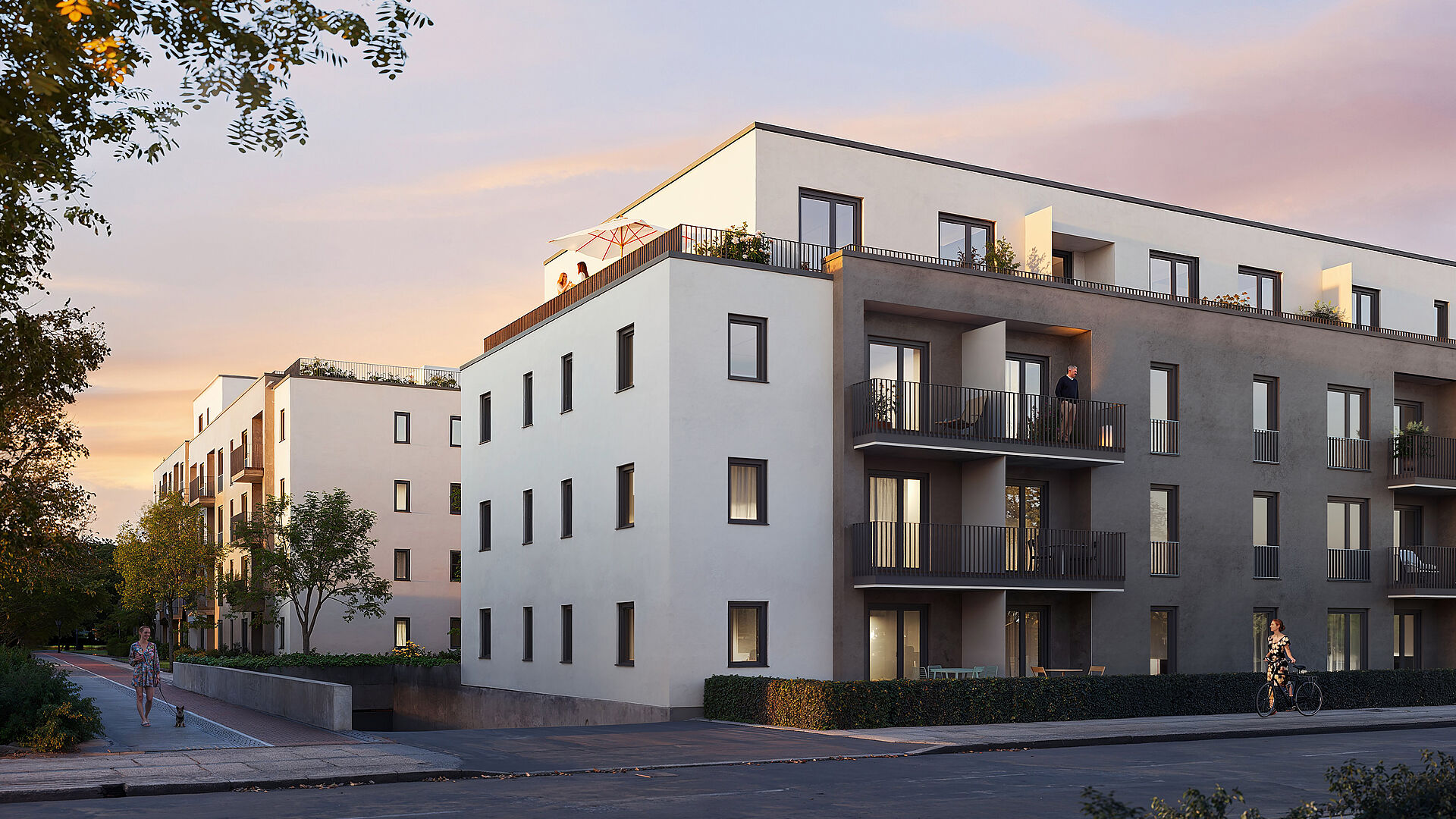 Gro&szlig;z&uuml;gige 2 Zimmer mit Terrasse und Gartenbezug